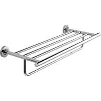 Kwc AR Doppelhandtuchstange, MEDIUS, Edst., 600x122x220 mm, AP, hgl, Regal