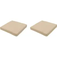 Madison - Lounge Profi-Line Sitzkissen Beige Canvas Eco+ - ca. 60x60 cm - 2er-Set