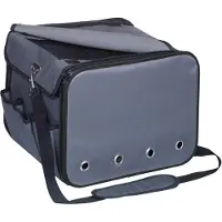 Nobby Merlo, Weicher Haustierträger, Auto-Haustiertransportbox, Katze, 8 kg, Frontlader, Grau