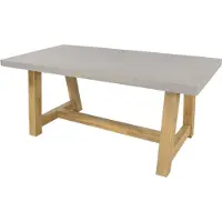 Voordeeldrogisterij Gartentisch Diningtisch "Judy" Polystone Betonoptik 180x90x77cm