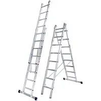 Iller-Leiter Iller Mehrzweckleiter Eurostars 2x14 Sprossen