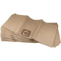VHBW 10x Staubbeutel kompatibel mit Variolux Cleanstar 30 L, Star 3000 Staubsauger - Papier, 33,1cm x 77,7cm beige