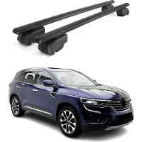 Omtec Dachträger Gepäckträger für Renault Koleos HV 2017-2023 ABE Alu Schwarz 2tlg