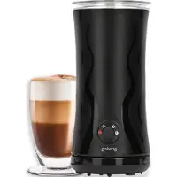 Goliving Milchaufschäumer elektrisch - 4-in-1 - Zum Aufschäumen und Erhitzen - Antihaftbeschichtung - 240 ml - Schwarz