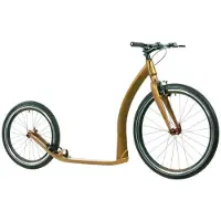 Crussis 26/20 Tretroller 26Zoll vorne 20Zoll hinten Scooter Cityroller 2025 Modell ONE Cobra 4.2-5 Rahmen Allu 6061 Gold/Matt Hochwertig