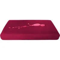 Tierlando Quick-Cover SOFT VELOURS Matratzenschoner ALICE 60 80 100 120 150 cm | 8-10 cm hoch - Matratzengröße: 100x80cm | Farbe: 04 Dunkelrot