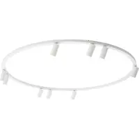 Licht-Erlebnisse Spot Metall Aluminium GU10 D: 130 cm verstellbar Weiß rund Modern