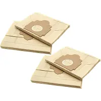 VHBW 20x Staubbeutel kompatibel mit Moulinex AK 252 Power Clean, AK 2... Power Clean, AK 1... Power Clean Staubsauger - 22,5cm x 19cm Sandfarben