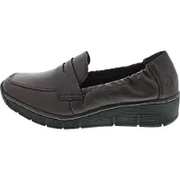 Rieker Damen Slipper Rot Größe 39 Antistress mit gepolsterter Decksohle