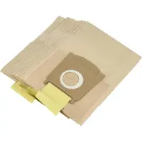 VHBW 10x Staubbeutel kompatibel mit Siemens VZ 92911, 9291, 92 C 91, 92 B 91, 51 AFABC, 51 AFAB, 51 AF ABC, 92921 Staubsauger - 27cm x 18cm Sandfarben