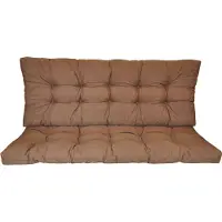 Rattani Premium Kissen , Polster für Hollywoodschaukel , Gartenschaukel , Gartenbank B 140 cm , Fb. Colore Marrone (dunkelbraun)