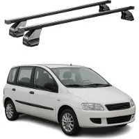 Menabo Dachträger Grundträger für Fiat Multipla 2004-2010 Facelift Stahl Schwarz