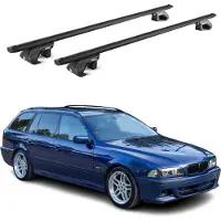 Aurilis Alu Dachträger für BMW 5er Touring E39 E61 1996-2011 5 türig Schwarz ABE 2 tlg