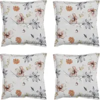Madison - Sitzkissen Florina natur - Ca. 50x50 cm - 4er-Set