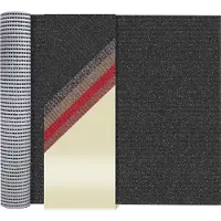 AKO Primaflor Sicherheitsmatte - Anthrazit - 1,20m x 10,00m - Beschichtete PVC-Granulat Sauberlaufmatte - Rutschsicherer Läufer gegen Nässe und Glätte