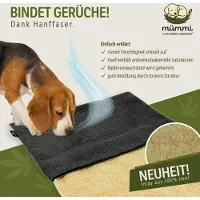 Silvio Design Hanfmatte Mit Cordbezug In Gr.2 Dkl Grau