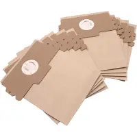 VHBW 10x Staubbeutel Ersatz für AEG Größe 13, Größe 11 für Staubsauger - 26cm x 21cm braun