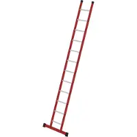 Proregal Sprossen-Anlegeleiter GFK/Alu mit Traverse 12 Sprossen