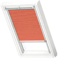 Velux Dachfenster Wabenplissee sanddorn mit grauem Alu-Rahmen solarbetriebenPK10 1167K