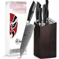 Xinzuo - 7-teiliges Damast-Messerset - B32 Feng Serie