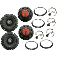 DSX JBL Lautsprecher Set für Ford Transit Costum Bj 12-21 Tür vorne hinten 700 W