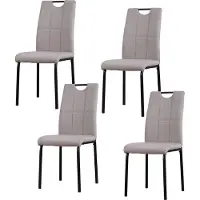 HTI Stuhl 4er Set Denton Webstoff 41,5x52,5x96,5 cm Sitzhöhe 47 cm