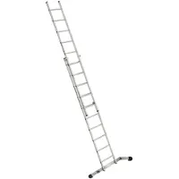 Euroline Premium 302 Schiebeleiter 2x10 Sprossen mit Vario-Traverse