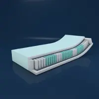 MSS e.K. MSS Austausch Taschenfederkern Matratze 7 Zonen Boxspringbett - Deluxe - 200 x 90 x 19 cm - H2
