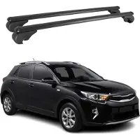 Omtec Dachträger für Kia Stonic 2017-2025 Gepäckträger Grundträger Alu Schwarz 2x