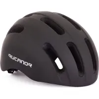 Rucanor City Flow Fahrradhelm E-Bike Verstellbar Schwarz Größe 58-61 cm (L)