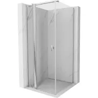 Mexen Mist T Duschkabine schwingbar 90 x 90 cm, transparent, Chrom - 8A4T-090-090-01-00