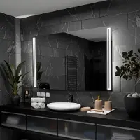 Alasta Badspiegel mit LED Beleuchtung - Roma - 200 cm, 60 cm