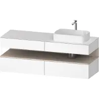 Duravit Waschtischunterschrank Qatego 160x55x60cm, T m/we m, Pl, Beck. re