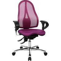 Topstar Drehstuhl Sitness 15 - lila Armlehnen Universalrollen.