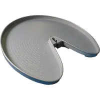 Ninka Schwenkboden 3/4-Kreis - für Küchen Eckschrank ProArc KB 900mm, quarzgrau