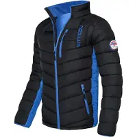 Nebulus Winterjacke GRAFFITY Herren, warme Outdoorjacke, praktische & vielseitige Übergangs- & Winterjacke, P4769 - Herren, schwarz-kobalt, XXL