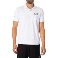 Emporio Armani für Herren. 8NPF23_PJEMZ Polo Sport Ventus 7 weiß (M), Lässig, Sportlich, Polyester, Kurzarm