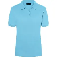 James & nicholson Hochwertiges Polohemd mit Armbündchen sky-blue, Gr. M