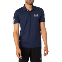 EA7 für Herren. 8NPF23_PJEMZ Polo Sport Ventus 7 navy (XXL), Blau, Lässig, Sportlich, Polyester, Kurzarm