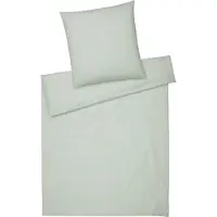 Elegante Halbleinen-Bettwäsche-Garnitur Breeze Farbe Pistazie Größe 155x200+40x80cm