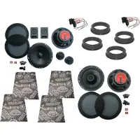 DSX JBL Lautsprecher Komplett Set für VW Jetta 4 Tür Vorne hinten Dämmung 510 Watt