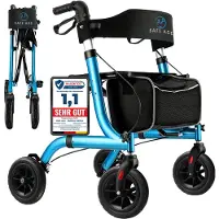 Safe Age SafeLife Rollator faltbar mit Sitzfunktion - für den Innen- und Außenbereich