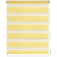 Lichtblick Duo-Rollo Klemmfix, ohne Bohren Gelb 45 cm x 15