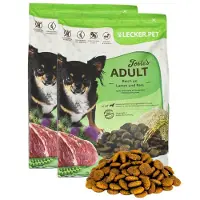 Lecker.Pet 8 kg Josie's Adult Lamm & Reis Hundefutter Trockenfutter Vollnahrung