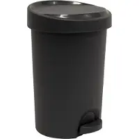 Eda Plastiques EDA Tret-Abfallbehälter Stepy 15 Liter PP anthrazit