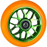 Fantic26 Spy7 Stunt-Scooter Rolle 110mm Abec11 Grün/Pu Orange