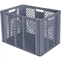 BRB-Lagertechnik 54 Euroboxen / Bäckerkiste, LxBxH 600 x 400 x 320 mm, Palettenware, grau
