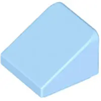 LEGO 1x1 Schrägstein 30° x 1 x 1 x 2/3 54200 - 50 Stück Helles Hellblau