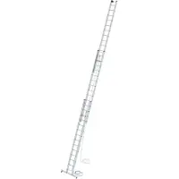 Proregal Sprossen-Seilzugleiter 3-teilig mit nivello-Traverse 3x14 Sprossen