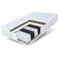 FDM Matratze 90x200 cm HOME MAX 7 Zonen H3 H4 Taschenfederkern Kokos Höhe ca. 24 cm Matratzenbezug Premium